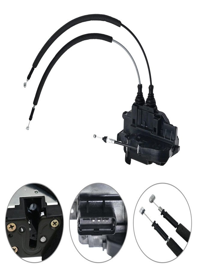 DUZFOREI محرك قفل مزلاج الباب الأمامي الأيمن من دوزفوري، جهة الراكب، رقم القطعة 81320-2B010، بديل لمحرك قفل باب هيونداي سانتا في موديلات 2007 و2008 و2009، بديل للرقم 813202B010 - Image 2